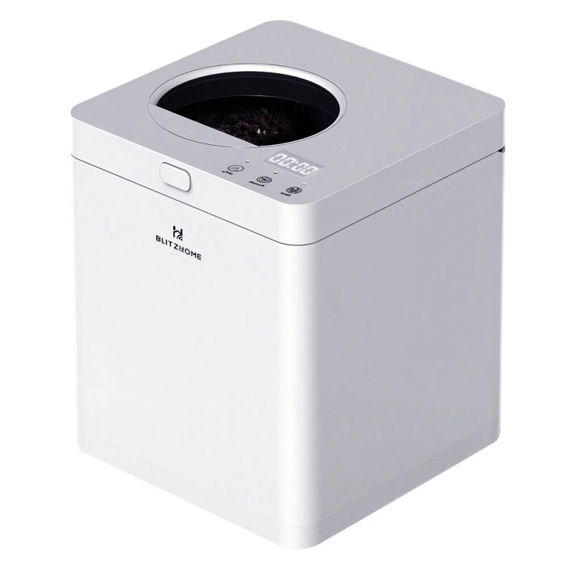 BlitzHome HQD 260 Plus kompakti keittiökompostori 2 5l näkyvä hajuton kolme tilaa hiljainen