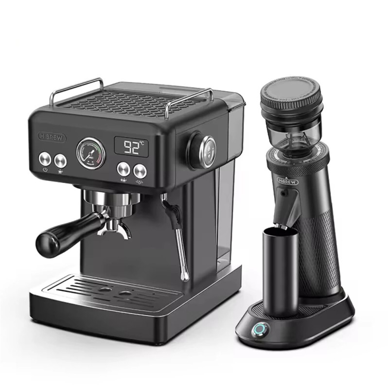 HiBREW H10A ja G5 espressopaketti 20 baarin paine sähköinen kahvimylly 36 säädettävää asetusta