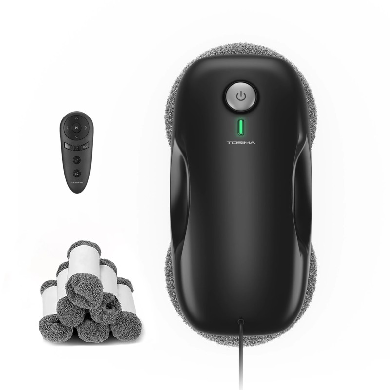 TOSIMA W3 ikkunanpesurobotti 3800PA imuteho kaksisuuntainen vesiruisku 80 ml vesisäiliö