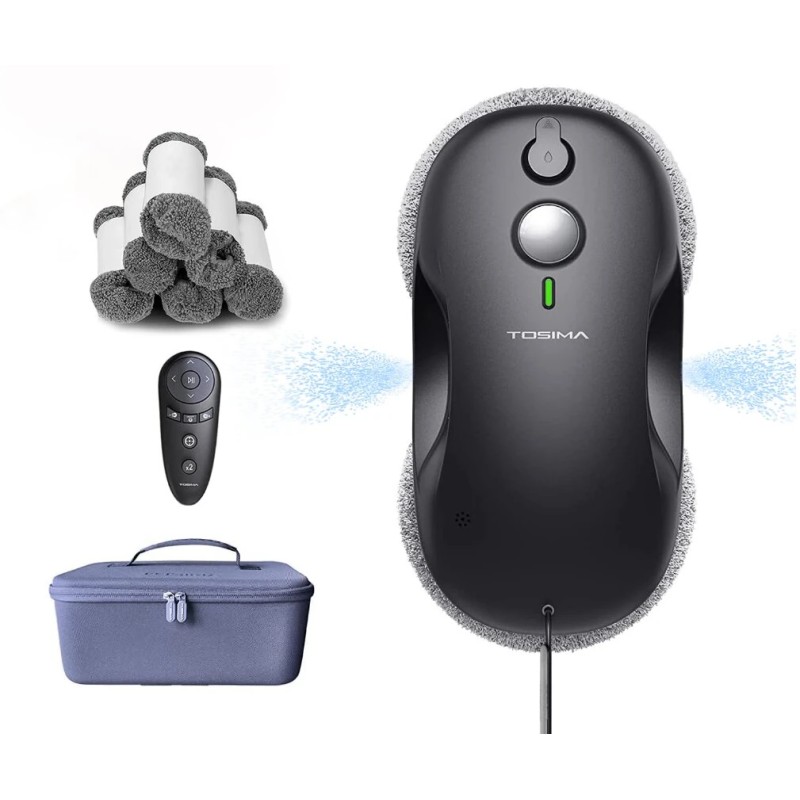 Tosima W5 ikkunanpesurobotti älykkäällä navigoinnilla ja kolminkertaisella turvalla