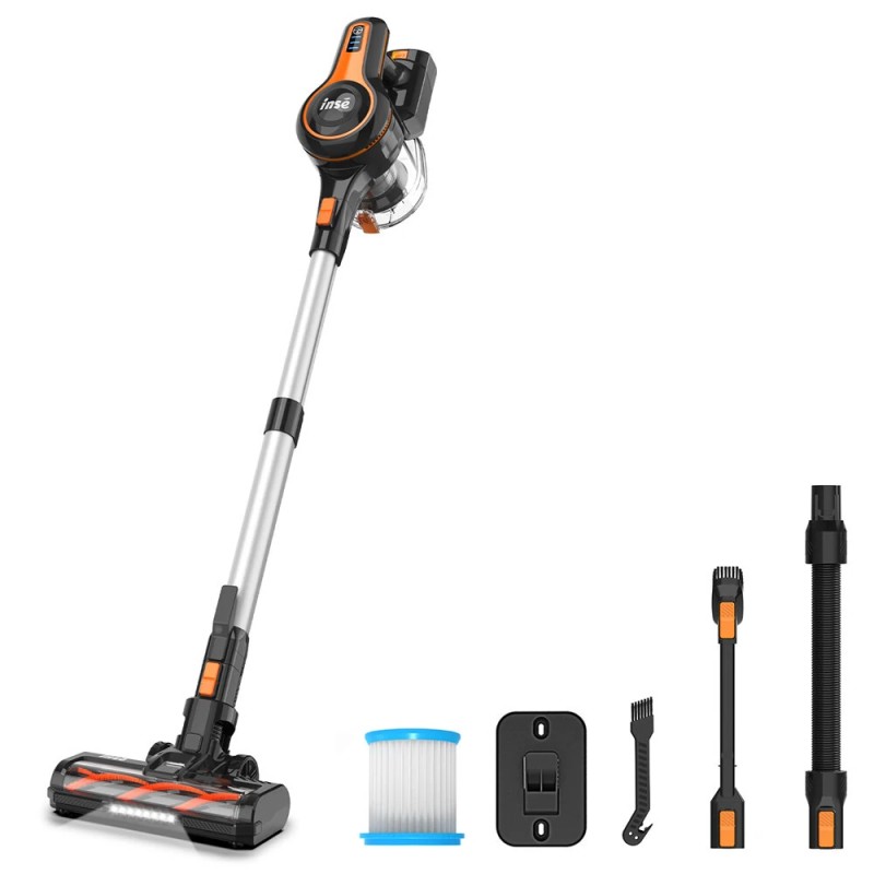 INSE S680 johdoton varsi imuri 20 kPa n imuteho 250W 50 minuutin käyttöaika 1 2 l pölysäiliö