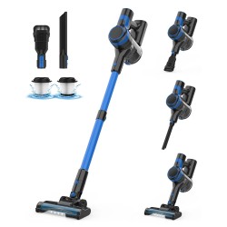 INSE V50 johdoton sauvaimuri 6 in 1 kevyt akkuimuri mattoille ja koville lattioille