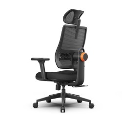 NEWTRAL ergonominen korkeaselkäinen toimisto ja pelituoli säädettävällä ristiselän tuella ja niskatuella