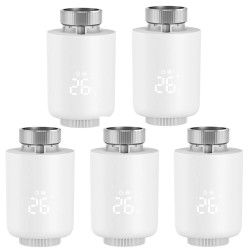 Tuya zigbe 5 kpl älykäs patteriventtiili termostaatti lämpötila aikataulu ikkunantunnistus