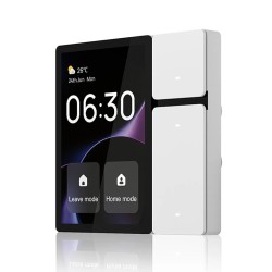 MOES Tuya 3 5 tuuman ohjauspaneeli WiFi 3 relettä 3 painiketta IR Alexa ja Google Assistant