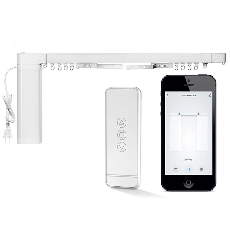 MOES PYM21A Tuya wifi älyverhon moottori säädettävä kisko 2 16 6 2 m sovellus ja ääni ohjaus