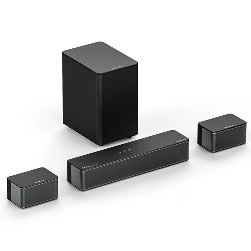 ULTIMEA Poseidon M4T 5 1 kanavainen Dolby Atmos äänipalkki langaton 5 25 tuumainen subwoofer takakaiuttimet 450 W teho