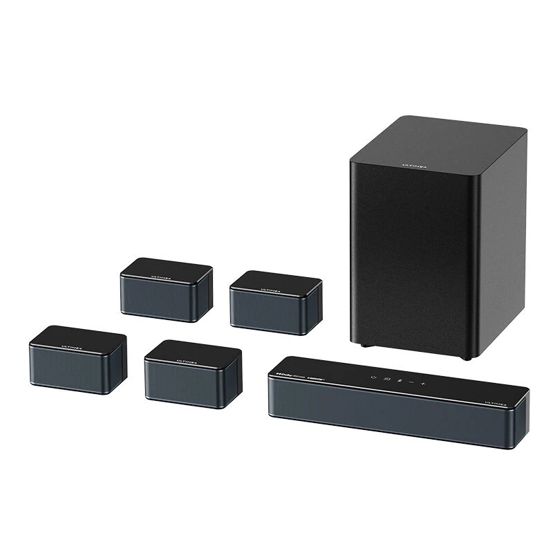 ULTIMEA Poseidon D80 Boom kotiteatteriäänipalkki 7 1 kanava 500W langaton bassokaiutin