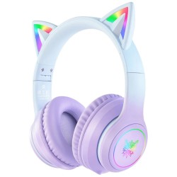 ONIKUMA B90 langattomat RGB kissankorvakuulokkeet Bluetooth 40mm HiFi bassolla 55h toisto