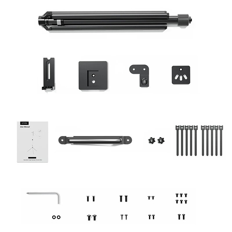 ULTIMEA kaiutinteline Aura sarjan soundbarille säädettävä metallijalusta 62 93 cm