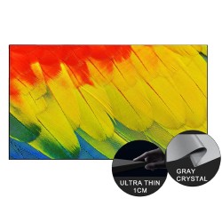 Wupro Cinema kiinteäkehyksinen harmaa kristallinäyttö 16 9 kuvasuhde 1 8 vahvistus 92 130 tuumaa