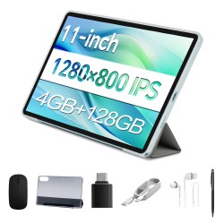 TECLAST P50 tabletti UNISOC T606 8 ytiminen 4GB 8GB virtuaalimuisti 128GB 11 tuumaa Android 14 kasvotunnistus