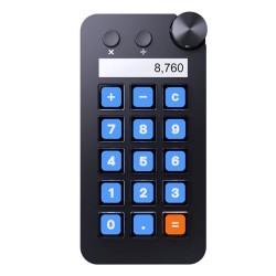 MiraBox N1 monipuolinen 15 painikkeen LCD näytöllä varustettu nupilla striimausohjain