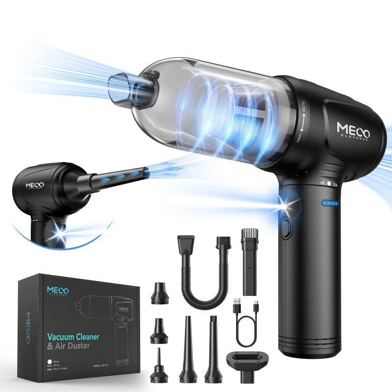 MEVC1 nelitoiminen ilmapuhallin ja pölynimuri vahva imu 16 kilopascalia 110000 kierrosta minuutissa