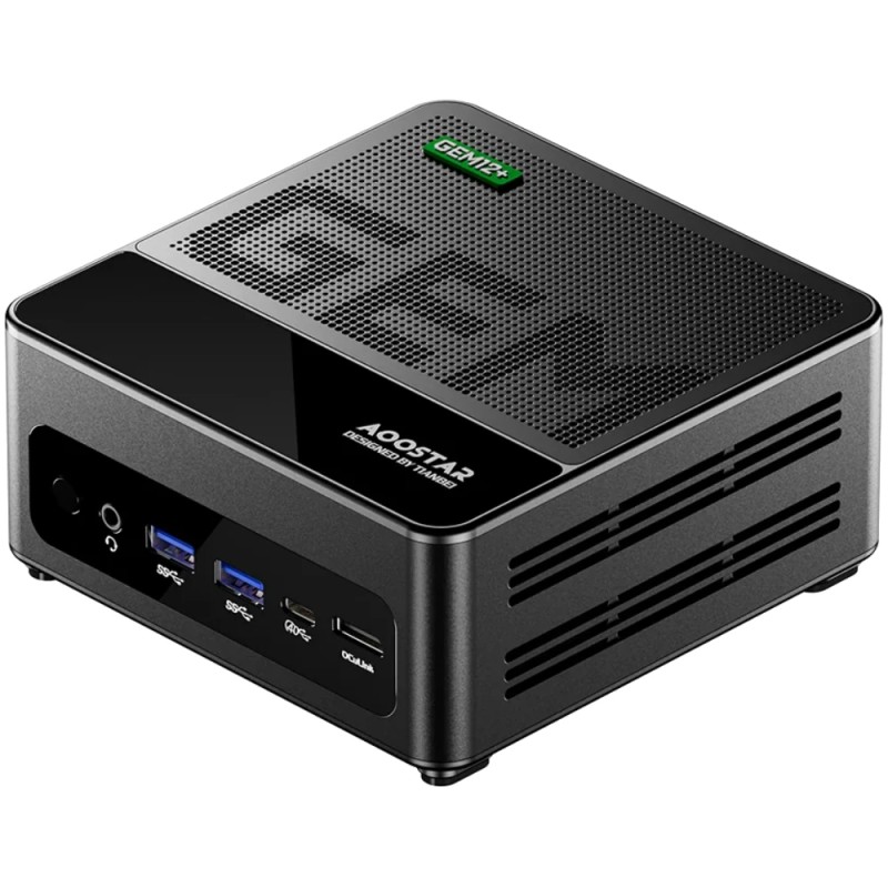 AOOSTAR GEM12 minitietokone AMD Ryzen 7 PRO 8845HS 32GB DDR5 1TB SSD 4K neljänäyttö