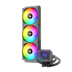 LOVINGCOOL AK 2 360 mm AIO vesijäähdytys ARGB lämpötilanäyttö Intel ja AMD yhteensopiva