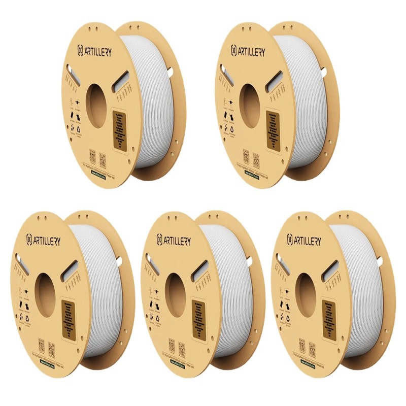 Artillery PLA 1 75 mm filamentti 5 kg valkoinen korkea tarkkuus kuplaton ympäristöystävällinen