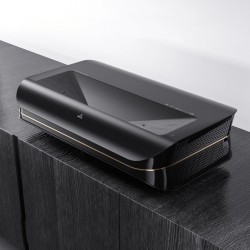 AWOL LTV 3500 4K kolmivärilaseriprojektori ultralyhyt heittosuhde HDR10 sisältää Amazon Fire TV Stick 4K Max