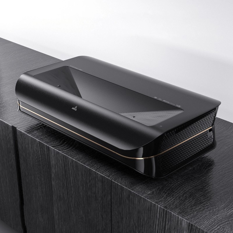 AWOL LTV 3500 4K kolmivärilaseriprojektori ultralyhyt heittosuhde HDR10 sisältää Amazon Fire TV Stick 4K Max