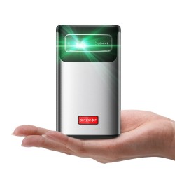 BlitzWolf BW VT2 ProMax kannettava DLP projektori Android tv WiFi6 automaattitarkennus sisäinen akku