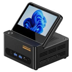 AOOSTAR G FLIP minitietokone 5 tuumainen taittuva näyttö AMD Ryzen 9 HX370 32 64GB 1 2TB SSD sormenjälkilukija WiFi7