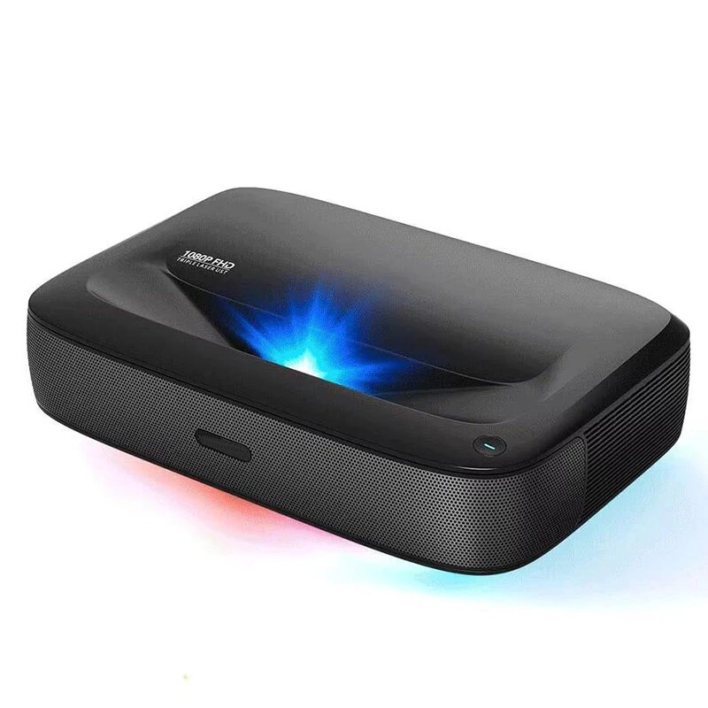 ProjeStar H2 kolmivärilaser miniprojektori ultra lyhytheitto 1080p 8K tuki Google TV ja Netflix sertifioitu