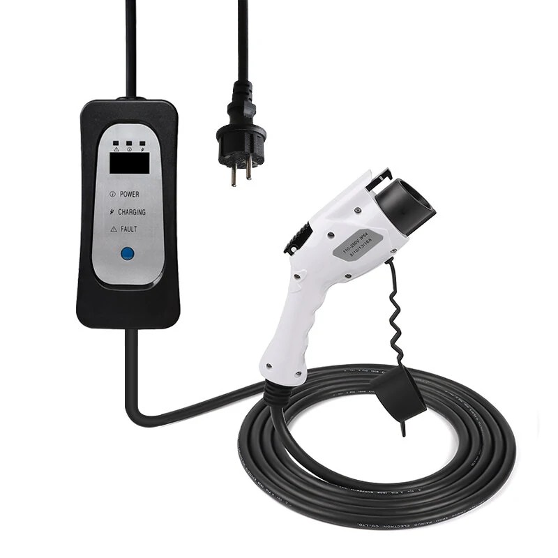 EA1655X kannettava seinälle kiinnitettävä sähköauton latausasema tyyppi 1 16A EU pistoke kotikäyttöön