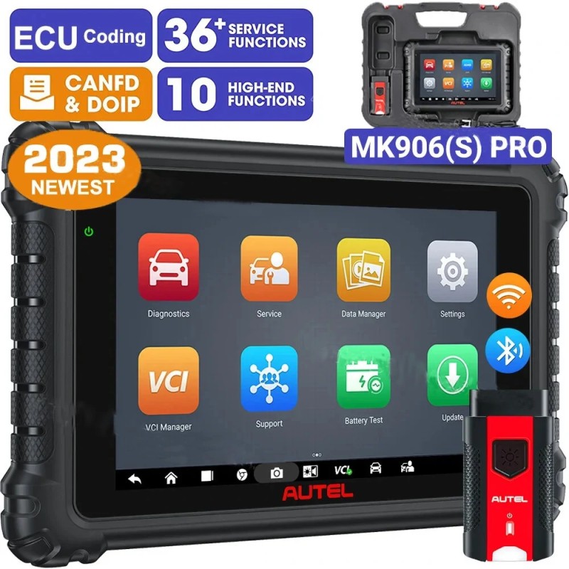 Autel MaxiCOM MK906S Pro ammattimainen auton diagnostiikka OBD2 skanneri ECU koodaus