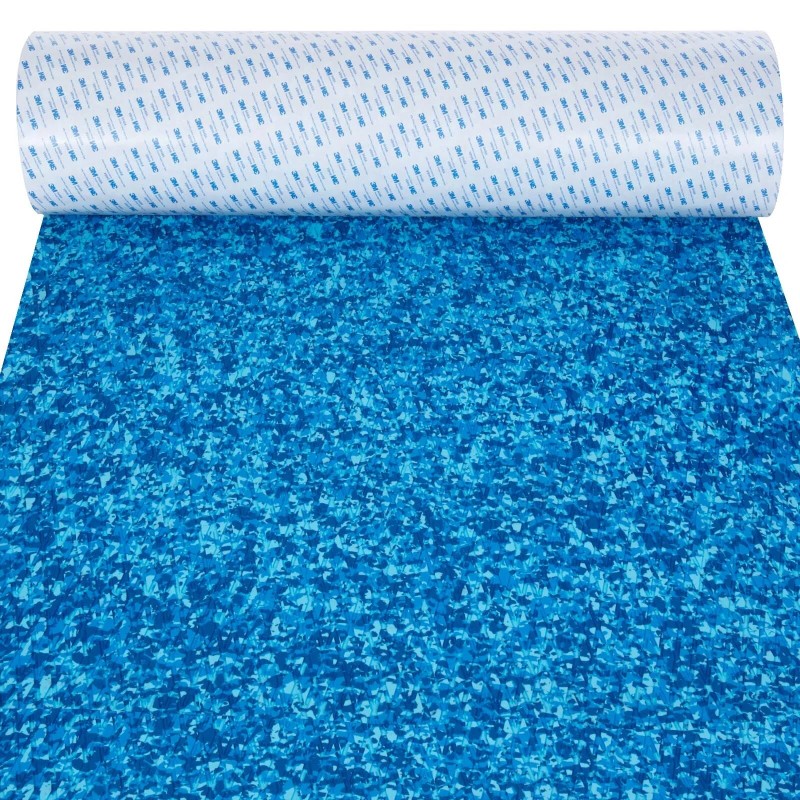 EVA 3M liimainen kansimatto 240x90cm 6mm paksu naamiointikuvioitu sininen liukumaton