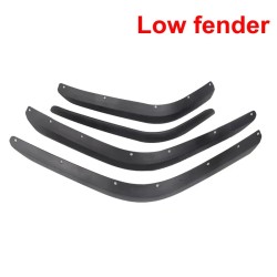 Jeep JL matalat lokasuojat etu ja taka musta ABS muovi