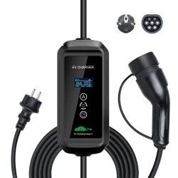 ISIGMA 3 6 kW 16A kannettava laturi sähköautolle tyyppi 2 5 m kaapelilla IP66 67