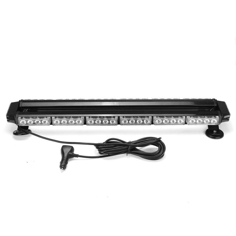 Hätävilkku 12 voltin 28 tuumainen 54 ledin kaksipuolinen kattopalkki valkoinen keltainen autoihin kuorma autoihin veneisiin