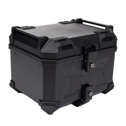 Moottoripyörän 45L takaboxi alumiininen kovakotelo lukittava vedenpitävä kiinnitysteline