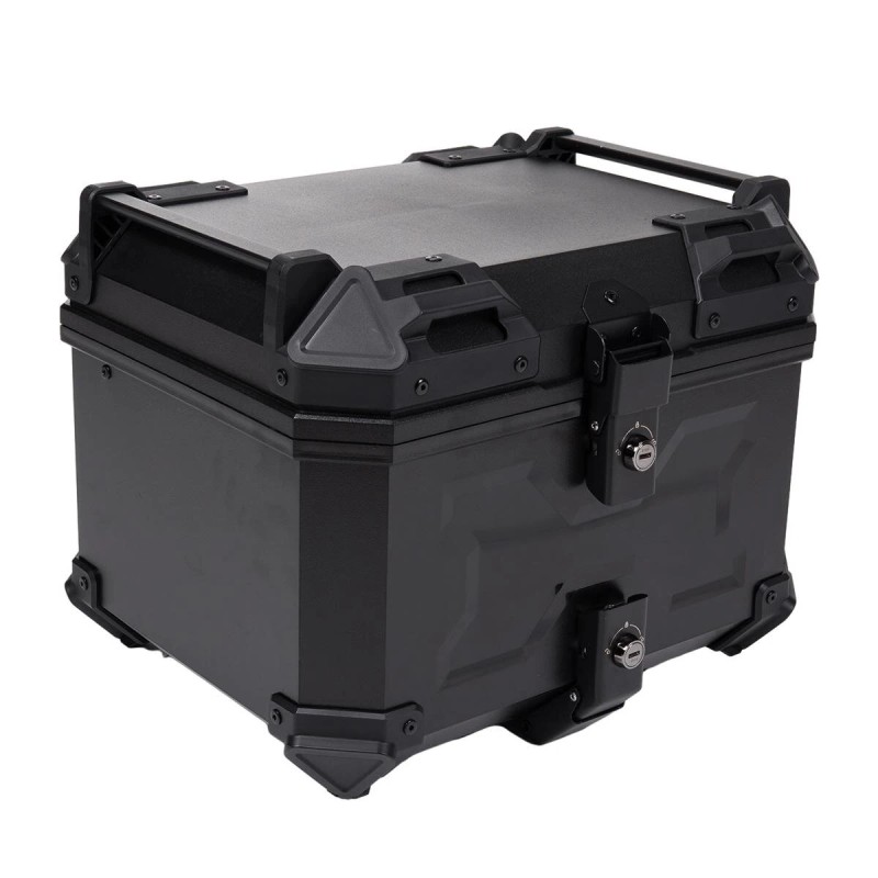 Moottoripyörän 45L takaboxi alumiininen kovakotelo lukittava vedenpitävä kiinnitysteline