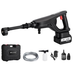 MUDIRO kannettava akkupainepesuri akulla 3500W 220bar harjaton moottori 6 toiminen suutin