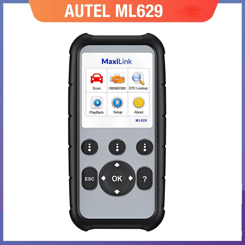 Autel MaxiLink ML629 OBD2 CAN skanneri moottori ABS SRS vaihteiston diagnostiikka