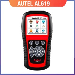 Autel AL619 autodiagnostiikkalaite OBDII skanneri ABS SRS diagnoosi monikielinen näyttö TF muistikortti USB kaapeli