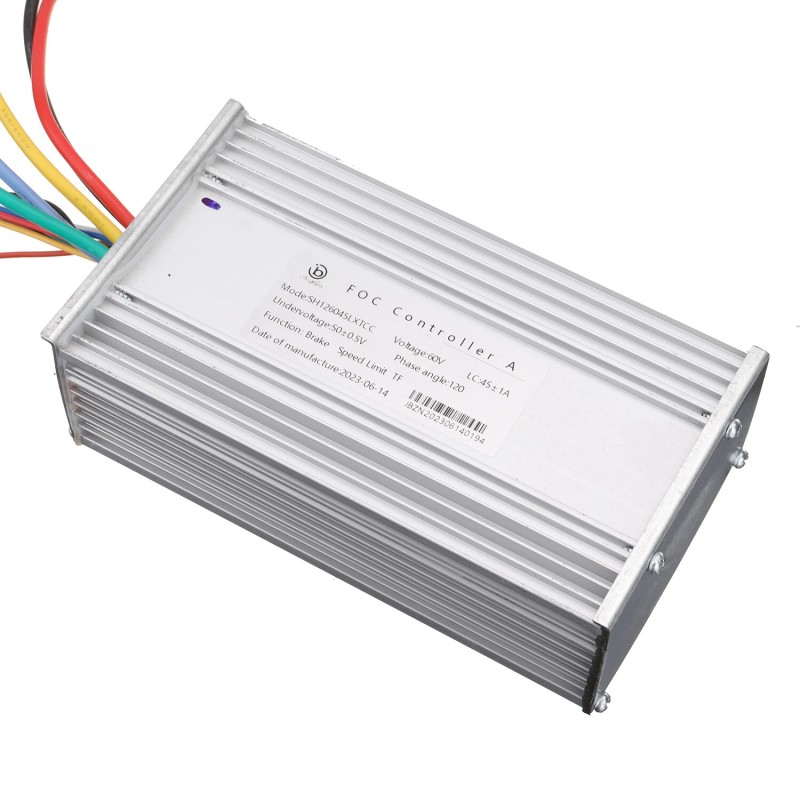 Sähköpotkulaudan ANGWATT JingBo 60V 45A FOC siniaalto ohjain TF100 5 nastaisille