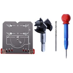 Alumiiniseoksinen 35 mm n saranajigi poranohjain kaappien piilotetuille saranoille