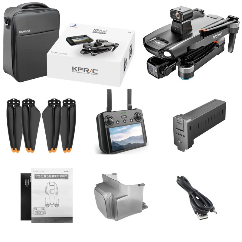 KFPLAN KF104 MAX neliikopteri digitaalinen FPV 4K kamera GPS 5G toistin 3 akselinen gimbaali