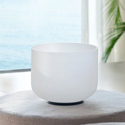 CVNC 432Hz 8 tuuman C/F-nuotti kvartsikristalli äänimalja huurrettu chakra äänikylpy