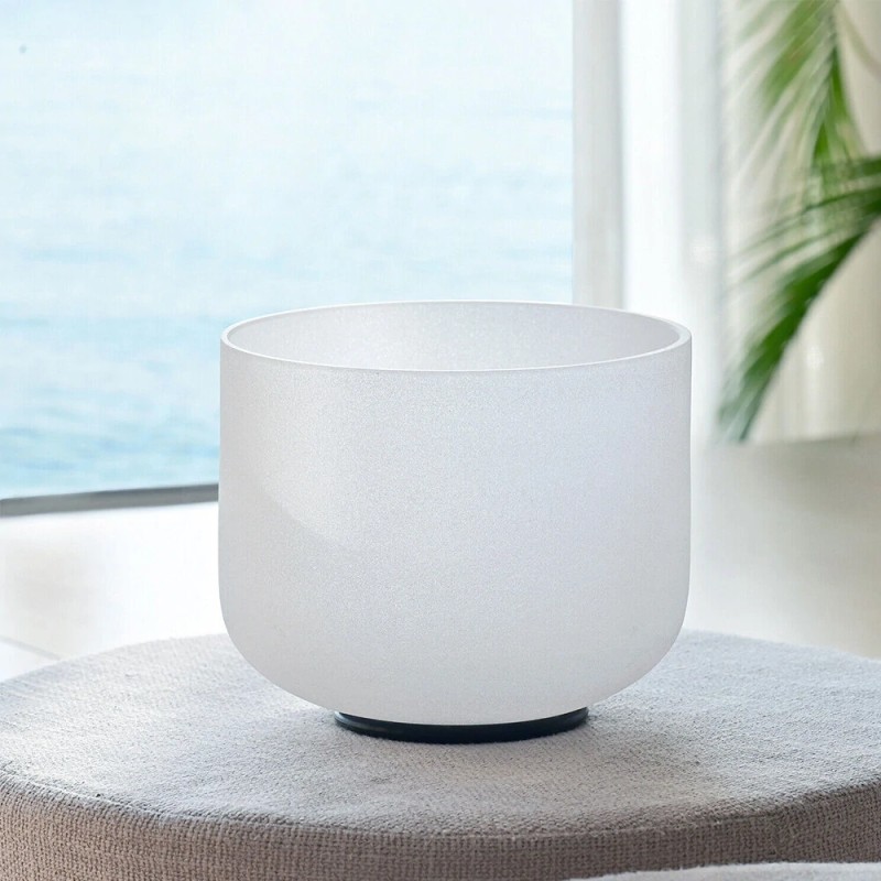 CVNC 432Hz 8 tuuman C/F-nuotti kvartsikristalli äänimalja huurrettu chakra äänikylpy