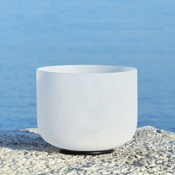 CVNC 432Hz 8 tuuman C/F-nuotti kvartsikristalli äänimalja huurrettu chakra äänikylpy