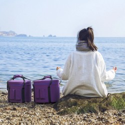 Luonnollinen 432Hz 6-12 tuuman 7-osainen sateenkaaren kvartsikristalli äänimaljasetti kantolaukulla