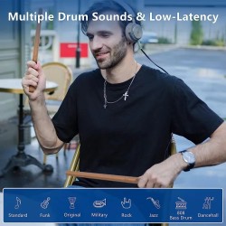 AeroBand PocketDrum 2 Max kannettava ilmarumpusetti MIDI-ohjain harjoitus tuplabasso