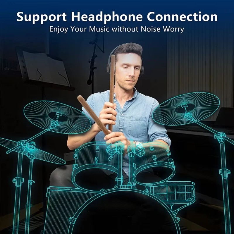 AeroBand PocketDrum 2 Max kannettava ilmarumpusetti MIDI-ohjain harjoitus tuplabasso