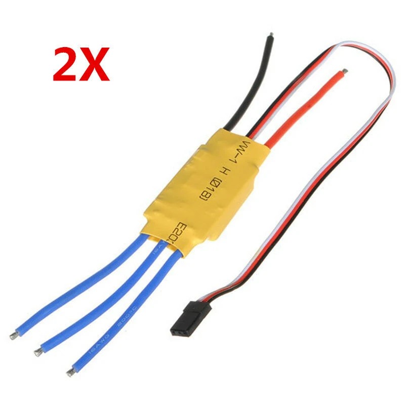 XXD 2 kpl HW30A 30A harjaton ESC lentokoneelle ja quadrokopterille