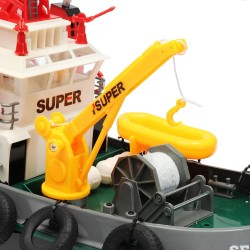 Heng Long 3810 radio-ohjattava-vene 63 cm 2,4G-taajuus 4-kanavainen vesijäähdytys harjamoottori 7,4V 1800mAh pitkä käyttöaika