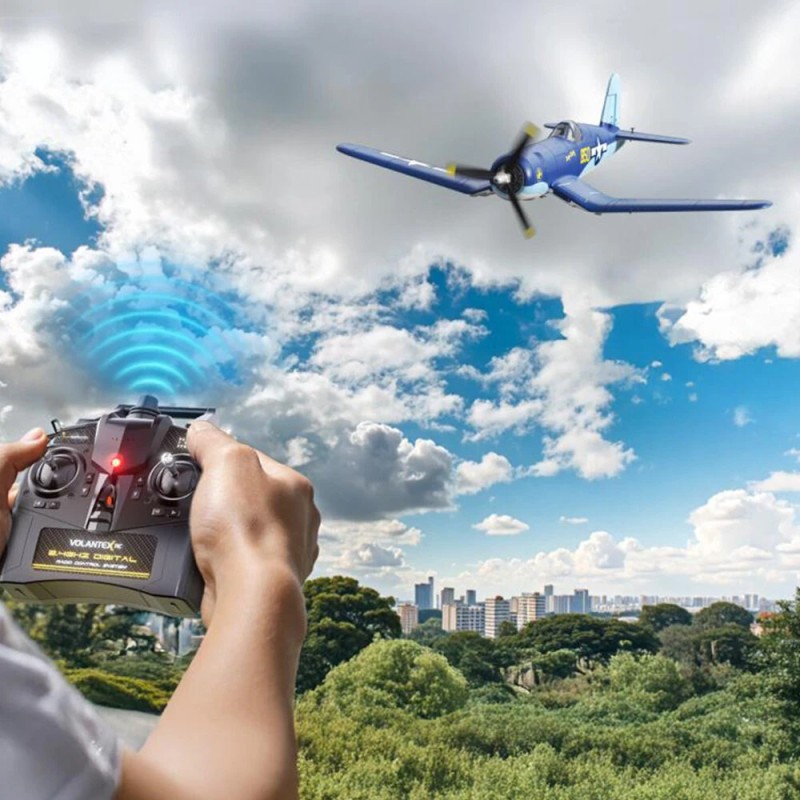 Eachine F4U CORSAIR VMF-217 harjaton 500 mm siipiväli 6-akselinen gyroskooppi yhden näppäimen nousu BNF/RTF