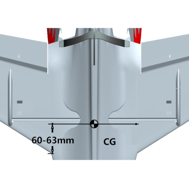 Stinger T750 750 mm siipiväli EPO delta-siipi radiokontrolloitu lentokonesarja ilman elektroniikkaa